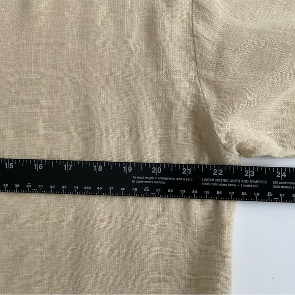 Island Importer Womens Linai Shirt Sz M Yellow Yoga  Meditation Lagenlook Hippie - Picture 5 of 9